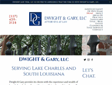 Tablet Screenshot of dwightlaw.com